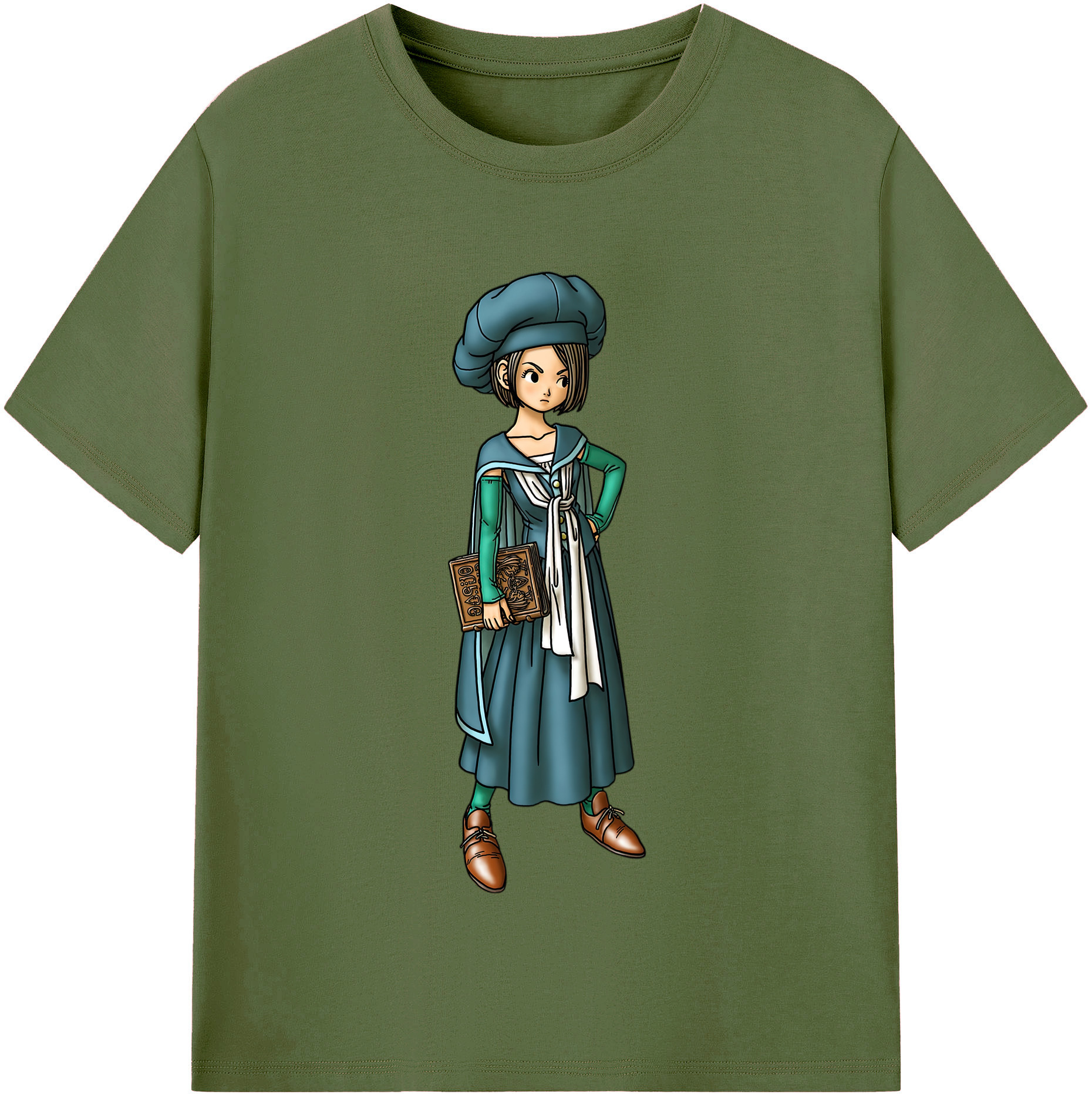 （画像用） ドラゴンクエスト Doragon Kuesuto Dragon Quest 綿100％半袖Tシャツ（フロントプリント）
